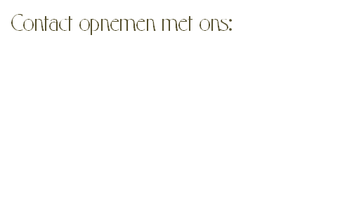 Contact opnemen met ons: